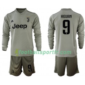 Tenue Juventus HIGUAIN 9 Enfant Exterieur 2018-2019 Maillot de Foot ML